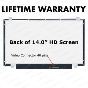 Pantalla 14,0 SLIM 40 PIN HD CON BORDES