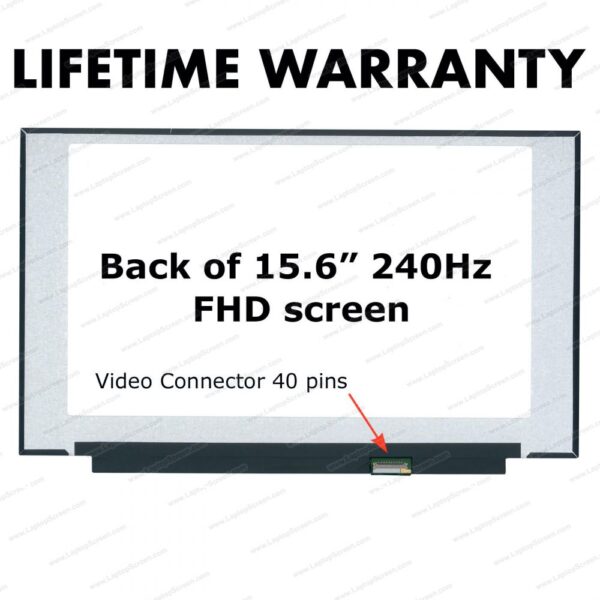Pantalla 15.6 FHD 40 PINOS MENOR 240HZ SIN BORDE