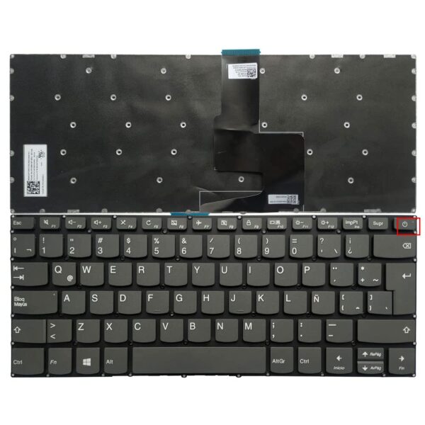 TECLADO Lenovo ideapad S145-14IWL US con 2 TECLAS LED