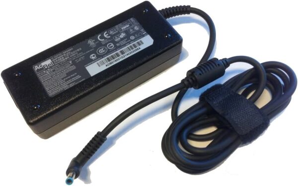 Cargador HP 19v/7,9a 4.5*3.0 pin central, punta azul, caja delgada