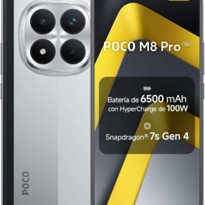 CELULAR XIAOMI POCO M8 5G 8GB/256GB PRATA-GLOBAL DUAL SIM 5G 6.77